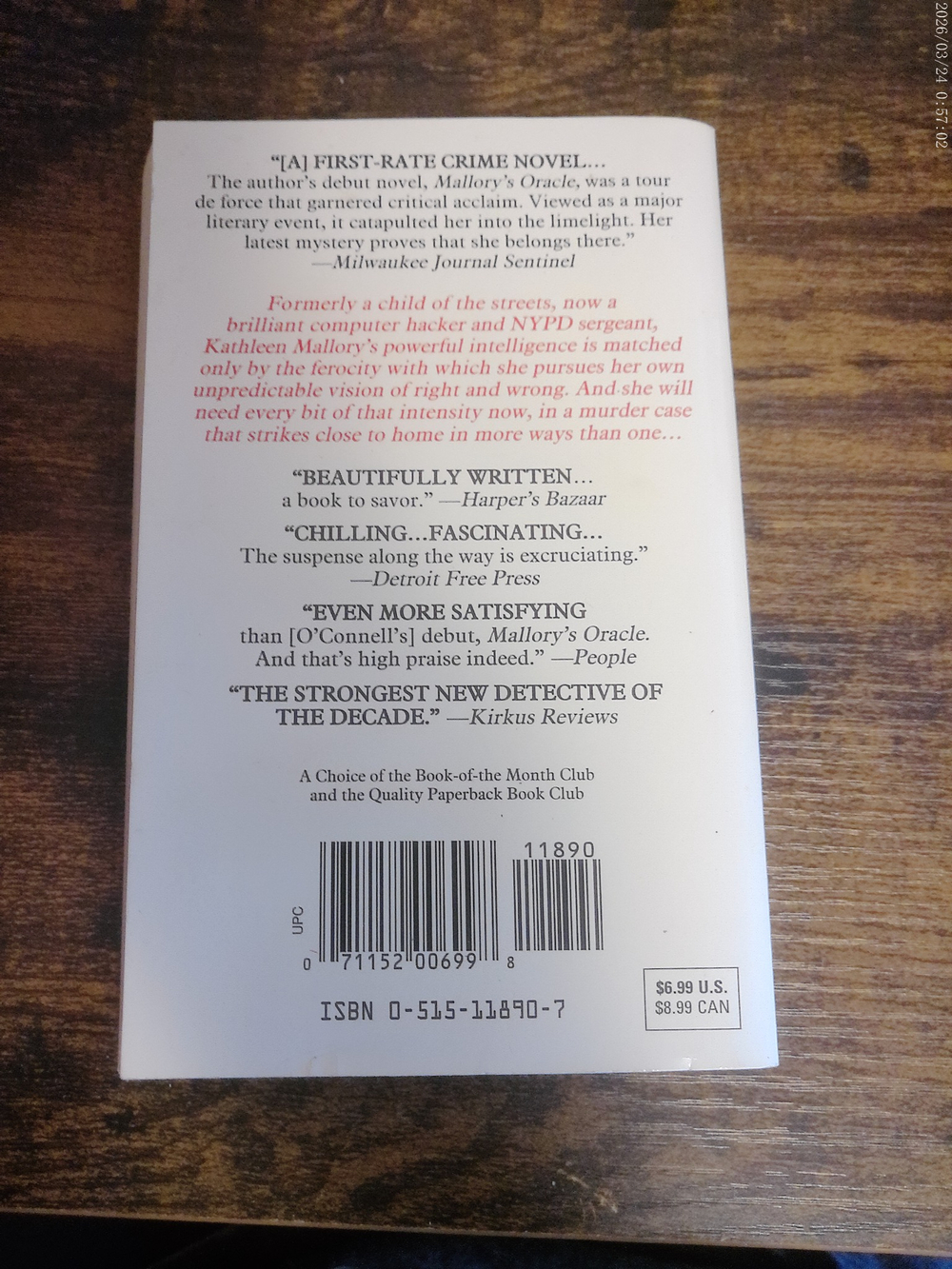 Mallory's Oracle by Carol O'Connell